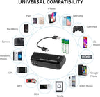 VOLT+ Portable AA Battery Travel Charger Compatible with Motorola Edge S30 PowerBank Emergency with LED Safety Light! (Takes 2 AA Batteries,USB Type-C)
