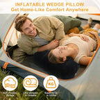 Inflatable Wedge Pillow Camping Cushions – Portable Folding Body Positioners Lightweight Wedge Pillow,Cushion for Yoga,Sleeping,Travel,Reading Lumbar Cushion for Back Pain and Pressure Relief