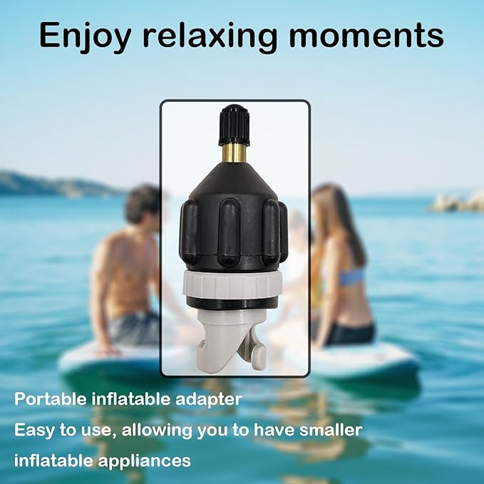3pcs Sup Paddle Board Inflator Air Pump Adapter Adaptor Attachments for Inflatables Kayaks Boats Stand Up Paddleboard Valve Connector Accessories