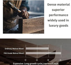 Naturehike Camping Folding Table, Roll-Up Table with Carry Bag, Portable Wood Outdoor Table for Low Picnic, Beach, Camping, Travel, Party, Beach, Garden, Backyard BBQ, Black Walnut Wood