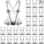 Hercicy Reflective Running Vest Reflective Running Shirt with Safety Straps High Visibility Construction Vest for Night Cycling Hiking Jogging Dog Walking