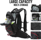 Hydration Pack Backpack, Lightweight Water Backpack with 2L Leakproof Hydration Bladder Daypack for Men Women,Running Hydration Vest for Outdoor Trail