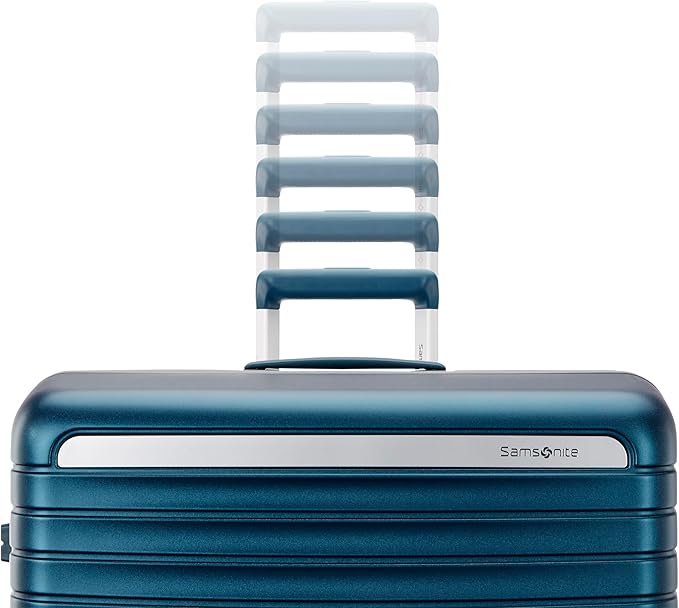 Framelock Max 29" Large Checked Hardshell Zipperless Luggage - Highly Secure Integrated Eazylock™ Mechanism - RightHeight™ Adjustable Handle - 360° Spinner Wheels - Airline Approved - Emerald Teal