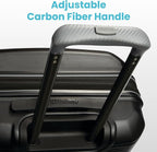 American Tourister Stratum 2.0 Expandable Hardside Luggage with Spinner Wheels, Checked-Large, Jade Green