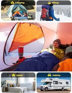 Bessport Mummy Sleeping Bag | 15-45 ℉ Extreme 3-4 Season Sleeping Bag for Adults Cold Weather– Warm and Washable, for Hiking Traveling & Outdoor Activities