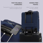 Verage Carry On Underseat Luggage with 2 Wheels & USB Port, 16 Inch Wheeled Spinner Bag Carry-on Luggages for Airlines, Lightweight Suitcase Men Women, Pilots and Crew