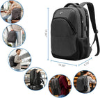 Swissdigital Design Business Laptop Backpack, College Laptops Backpack with USB Charging Port for Men and Women Fits 16 Inch Notebook, Grey-Finder Color Random | SD1670BT013-02