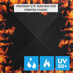 EAGLE PEAK 10x10 Slant Leg Pop-up Canopy Tent Easy One Person Setup Instant Outdoor Beach Canopy Folding Portable Sports Shelter 10x10 Base 8x8 Top (Flame)