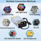 DC 12V 125A 1500W Power Supply 110V AC to 12V DC Converter Power Supply Adapter 125A 1500W Transformer for Motor Pump CCTV Security Camera Car Stereo 3D Printer