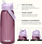 CamelBak Thrive Flip Straw Tritan Renew Water Bottle Purple Sky, 32oz