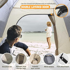 Chihee Camping Tent 2-3 Person Pop Up with Hydraulic Structure Family Tents Waterproof Windproof Outdoor Shelter Travelling Spacious One-Room Layout Quick Setup Durable Fiberglass & Aluminum Frame