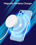 Magnetic Wireless Charger for iPhone 17 16 Wireless Charger with 20W PD USB C Charger, 2 Pack Compatible with Magsafe Charger for iPhone 17/17 Pro/17 Pro max/16/16 Pro/16 Pro max/AirPods3