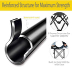 HASIKA Collapsible Stool Foot Rest 2 Pack Folding Stool Portable Outdoor Ottoman 400lbs Strong Support Camping Stool for Travel Gardening Fishing Hiking BBQ