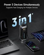 CUKTECH NO.20 140W Power Bank, 25,000mAh 3-Port Laptop Portable Charger, Fast Charging Battery Pack for Travel and Outdoor Work, Compatible with iPhone 16/15/14 Series, MacBook, Samsung, and More