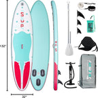 FunWater Inflatable Stand Up Paddle Board 10'/10'6"/11'/11'6" Paddle Board for Adults & Youth, Paddleboards Inflatable with Premium SUP Accessories, Wide Stable, Non-Slip Comfort Deck
