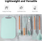 Camping Accessories Kitchen Cooking Utensils Set - Portable Outdoor Camp Cookware Set, Silicone Camper Essentials Gear Must Have Supplies for Travel RV BBQ Grill Picnic Hiking