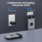 Portable Charger for iPhone, 40800mAh Power Bank with Built-in Cables & AC Wall Plug, All in One 5 Outputs USB C Fast Charging External Battery Pack for iPhone 17/16/15/14, Android, Travel Essential