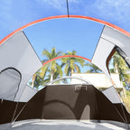 CAMPROS CP Camping Tent 10 Person Family Cabin Tent, 2 Room Water Resistant Waterproof Tent with Top Rainfly, 4 Large Mesh Windows, Double Layer, Easy Set Up, Portable with Carry Bag, 16ft x 9ft x72in