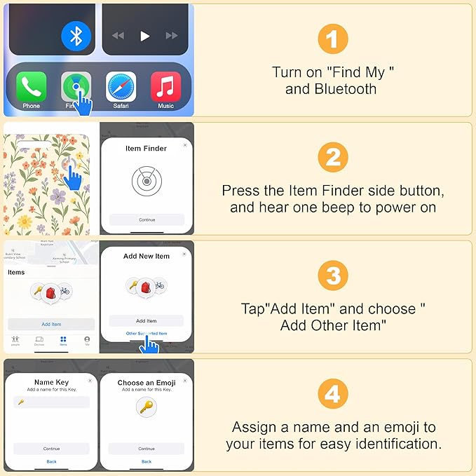 Wallet Tracker Card (iOS Only), Rechargeable Bluetooth Smart Tracking for Apple Find My Compatible Anti Tracker for Men Women Slim Item Locator for Purse Passport Key Luggage Tag (1Pcs/White FLR)