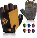 Bike Gloves for Men Women with Anti-Slip Shock-Absorbing Pad, Light Weight Half-Finger Cycling Gloves