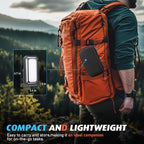 LED Camping Lantern Rechargeable, 10000mAh Portable Camping Lights up to 120+ Hours, 12 Light Modes, Dimmable, LCD Digital Display, Waterproof, Camping Essentials for Power Outages, 6 Packs