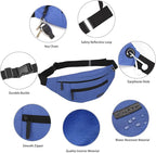 MAXTOP Large Crossbody Fanny Pack with 4-Zipper Pockets,Gifts for Enjoy Sports Festival Workout Traveling Running Casual Hands-Free Wallets Waist Pack Phone Bag Carrying All Phones