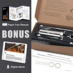 Stainless Steel Meat Injector Syringe Kit with 4 Marinade Needles for BBQ Grill Smoker, 2-oz Large Capacity, Both Paper User Manual and E-Book Recipe