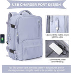 Carry on Travel Laptop Backpack Personal Item Size for Women Men Flight Approved,Backpack for Women Travel Bag Hiking Outdoor Sports Rucksack Casual Daypack, Taro Purple