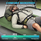 Camping Sleeping Pad Self Inflating Sleeping Pad with Electric Pump, 3.2" Ultra-Thick Memory Foam Sleeping Mat with Pillow, Camping Mattress Compact for Backpacking Hiking Traveling