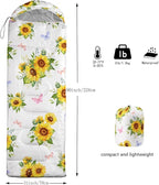 Sleeping Bags for Adults Kids,Backpacking Camping Sleeping Bag for Girls Boys Lightweight Waterproof Cold/Warm Weather Sleeping Bag for All Season