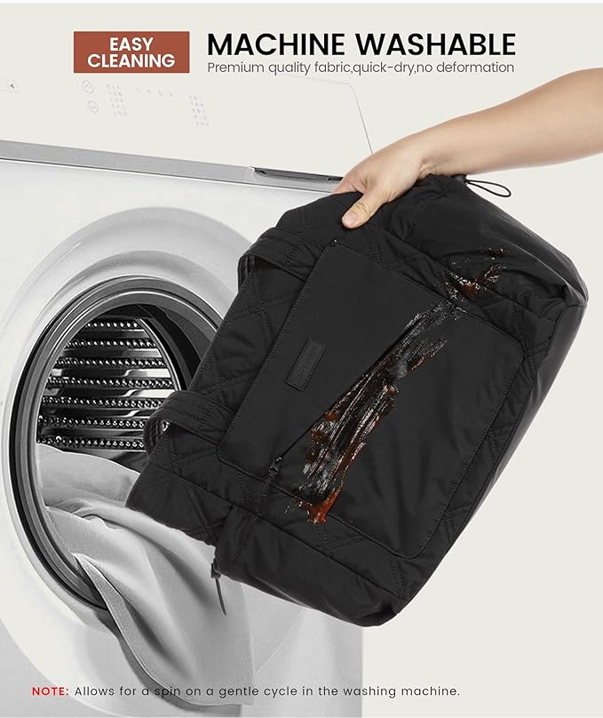 LOVEVOOK Tote Bag for Women, puffer tote bag for Work Travel Nurse, Lightweight quilted Bags with Compartments