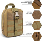 Gogoku First Aid Pouch 1000D Nylon Tactical Molle Tear Away Medical Pouch Empty Utility Pouch for Outdoor Activities Medical Supplies Camping Hiking Travel,Bag Only