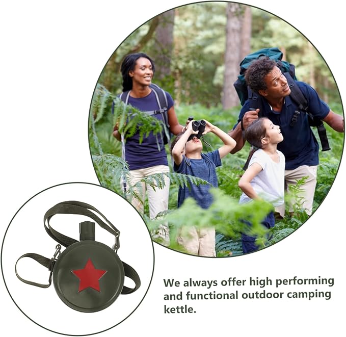 BESPORTBLE Outdoor Sports Water Bottle Water Jug Canteen with Hiking Canteen Canister Hiking Flask Camo Travel Foot Stainless Steel Camping Bottle re-usable