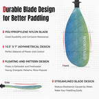 Kayak Paddle Carbon Fiber Shaft and Reinforced Nylon Blade, Adjustable Kayaking Oars, 3 Piece, 230-250 cm/90-98 Inches,210-230 cm/82-90 inches