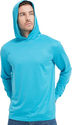 ProtectX High Visibility Sun Protection Lightweight Long Sleeve Hoodie, UPF 50+ Quick-Dry, SPF UV Shirt, Active Wear