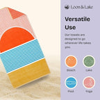 Loon & Lake Luxury Oversized Beach Towels - Beach Sunset | Oversized 40" x 70" | Crafted from 100% Combed Cotton | Ultra Plush & Super Soft | Rays Collection