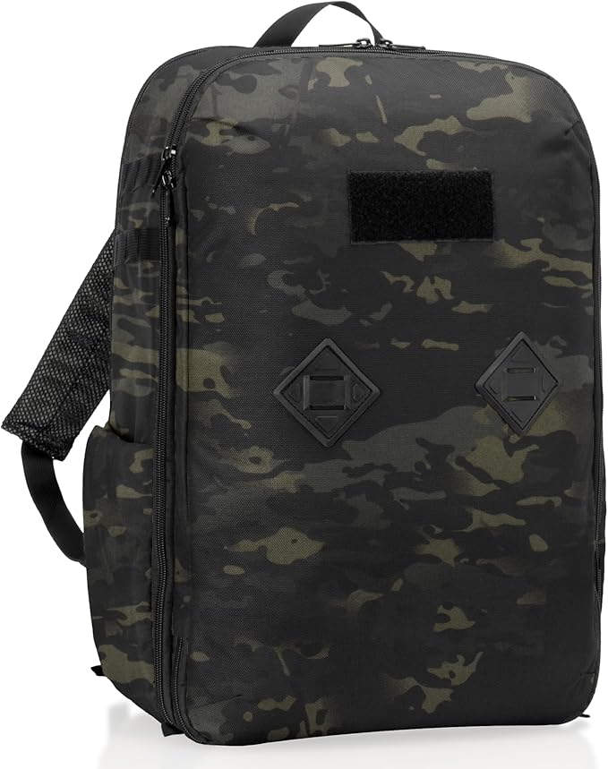 Xtreme Sight Line ~ Large Backpack ~ Removable Waterproof Faraday Sleeve ~ Fits up to a 16" Laptop ~ Heavy-Duty, Foam Padded & Multiple Large Compartments ~ 1000D Nylon/Spacer Mesh ~ Midnight MultiCam