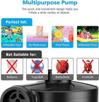 Electric Air Pump for Inflatables,Portable Quick-Fill Air Pump with 3 Nozzles,110V AC/12V DC,Inflator & Deflator Pumps for Outdoor Camping,Air Mattress Beds,Boats,Inflatable Cushion,Couch,Pool Floats
