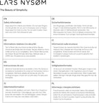 LARS NYSØM Stainless Steel Insulated Water Bottle 12oz 17oz 25oz 34oz 51oz | Insulated Thermo Flask for Hot and Cold Beverages | Leakproof Drinking Bottle (Lavender Purple, 33.9oz)