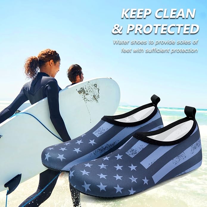 Deevike Water Shoes for Women Men Barefoot Quick-Dry Aqua Socks Slip-on for Beach Swim Surf Yoga Exercise
