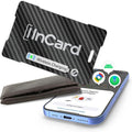 Wallet Tracker (Both iOS and Android) IP68 Bluetooth Smart Finder Card GPS Tracker for Bags Passport Works with Apple Find My (Apple MFi Certified) & Google Find My Device - Wireless Charging