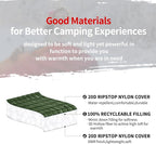 zzlamb Camping Blanket, Outdoor Lightweight Travel Blanket Puffy Portable Down Alternative, Windproof Warm Cloak with Snaps, Cozy Quilt Backpacking Picnic RV Plane Car Hammock Beach Climbing