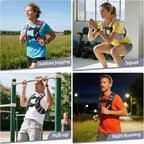 Sportneer Weighted Vest for Women Men: 8lbs/12lbs/15lbs/20lbs/25lbs Weight Vest with Detachable Phone Pouch Rucking Vest for Women Walking Strength Training Muscle Building Weight Loss