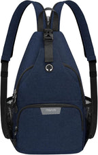 MOSISO Sling Backpack Travel Hiking Daypack, Crossbody Convertible Sling Bag with Front Pocket One Shoulder Chest Bag