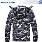 TACVASEN Men's Winter Ski Jacket Waterproof Snow Coats Snowboard Fleece Lining Jacket Warm Parka with Hooded