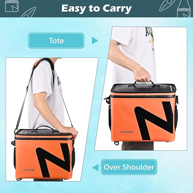 Paddle Board Cooler, Large 5-Layer Leakproof Insulated Cooler Bag with Bottle Opener, Removable Inner Liner Cooler Bag for Travel, Camping, Picnic, SUP