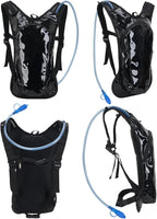 Roptat Hydration Backpack Pack with 2L Hydration Bladder - Lightweight Water Backpack Water Pouch for Women Men Running Riding Biking Music Festival