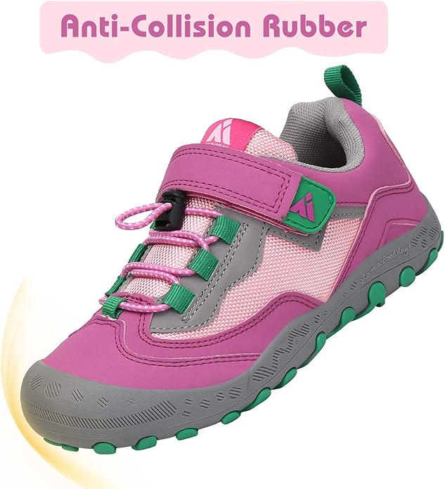 Mishansha Boy's Girl's Hiking Shoes Low Top Sneakers Outdoor Trekking Walking Climbing Running Shoes