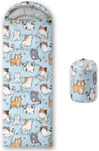 QOOMO Animals Camping Sleeping Bags,3 Season Warm & Cool Weather,Lightweight,Waterproof Sleeping Bags for Adults & Kids,Traveling,and Outdoors,Camping Gear Equipment