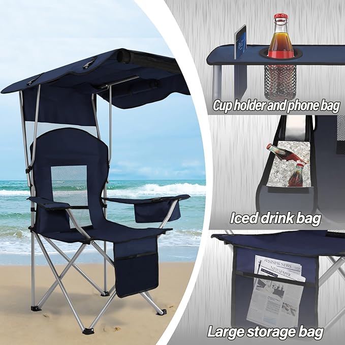 Camping Chair, Portable Folding Chair for Outdoor Indoor